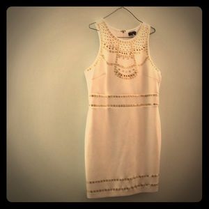 white, Gold and Glass Dress